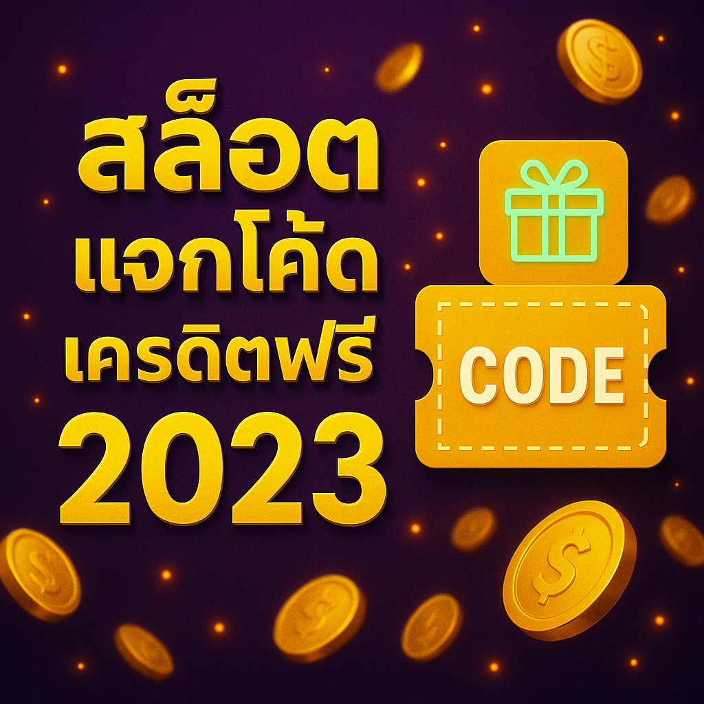 สล็อต แจกโค้ดเครดิตฟรี 2023