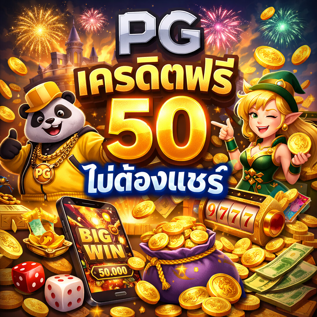 pg เครดิตฟรี 50 ไม่ต้องแชร์