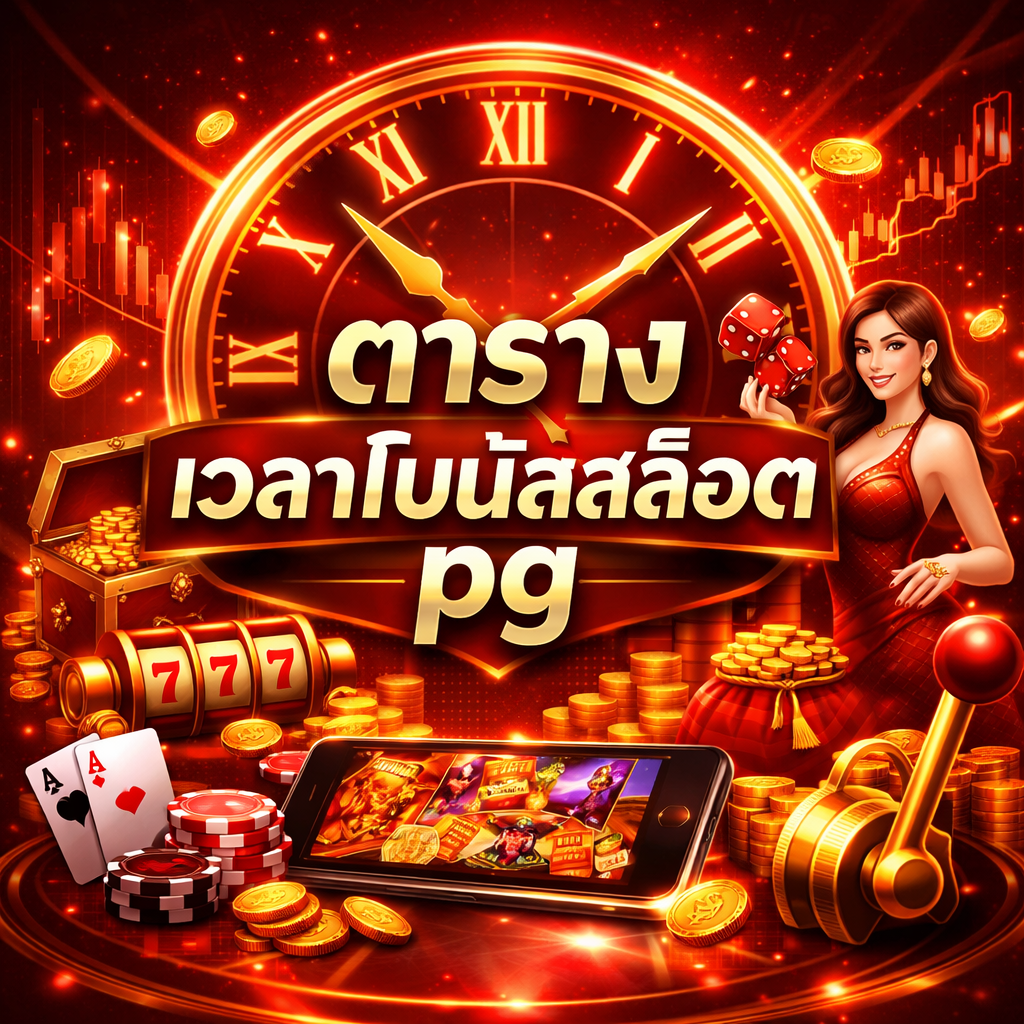 ตาราง เวลาโบนัสสล็อต pg