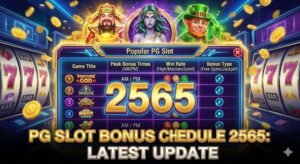 ตารางโบนัส pg ล่าสุด 2565