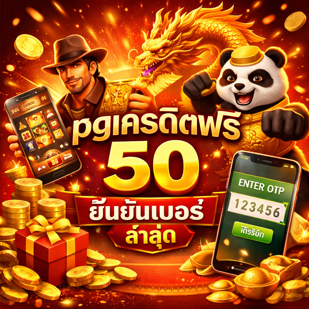 pgเครดิตฟรี 50 ยืนยันเบอร์ ล่าสุด