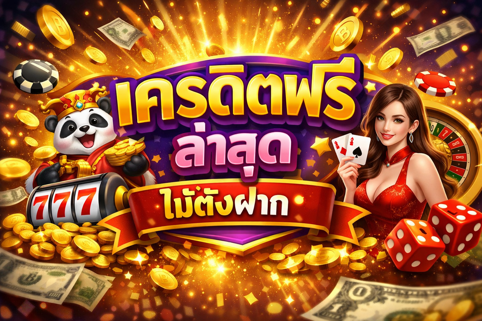 เครดิตฟรี ล่าสุด ไม่ต้องฝาก