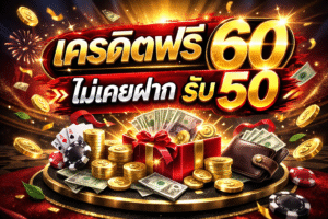 เครดิตฟรี60 ไม่เคยฝากรับ50