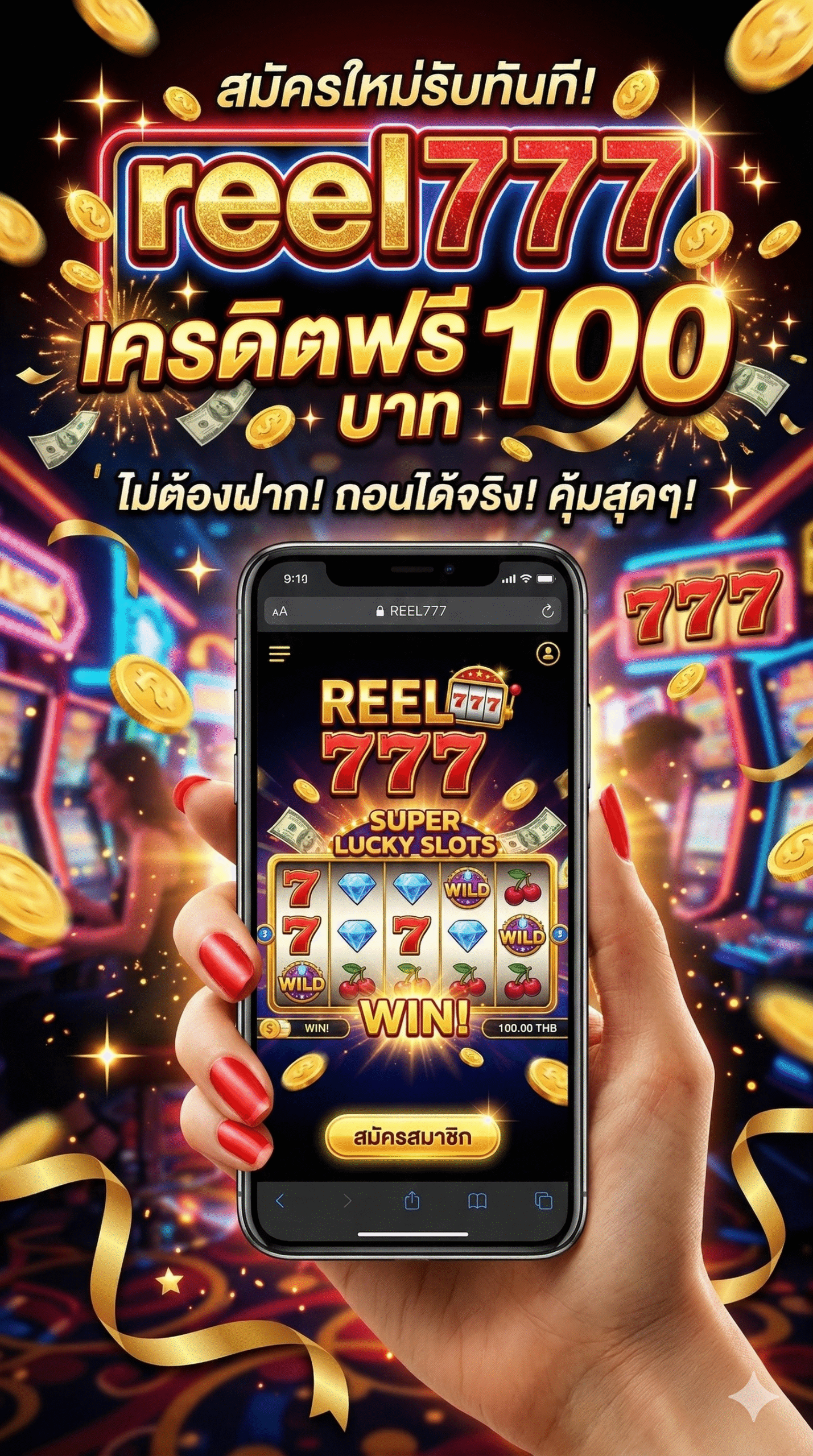 reel777 เครดิตฟรี 100