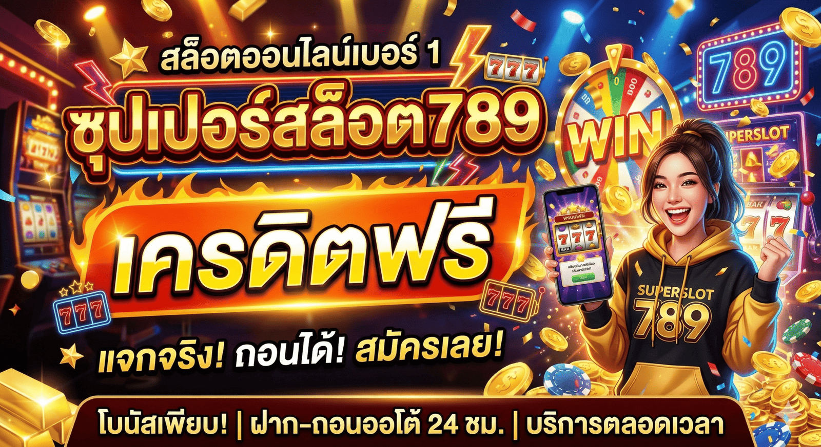 ซุปเปอร์สล็อต789เครดิตฟรี