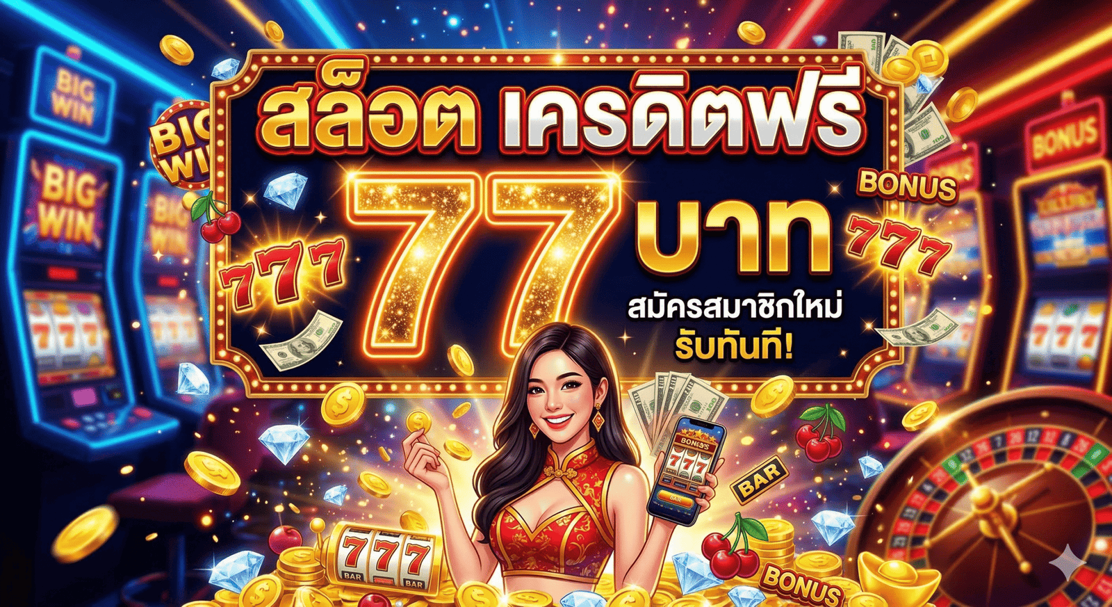 สล็อต เครดิตฟรี 77 บาท