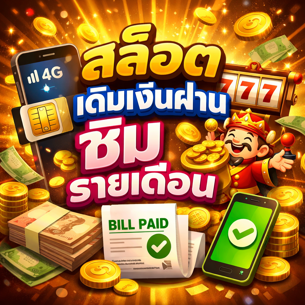 สล็อต เติมเงินผ่าน ซิ ม รายเดือน