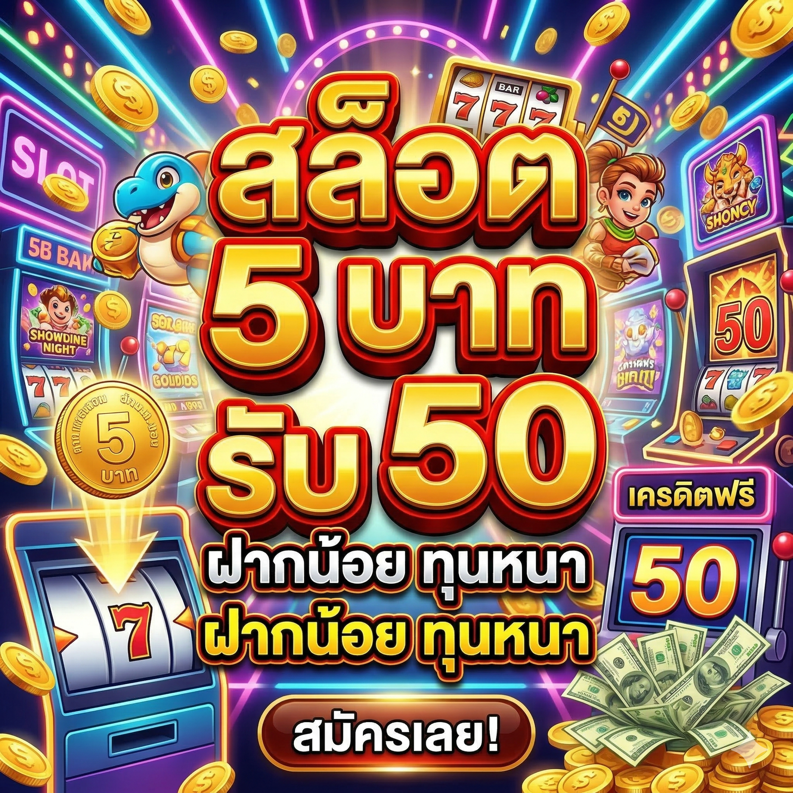 สล็อต5บาทรับ50